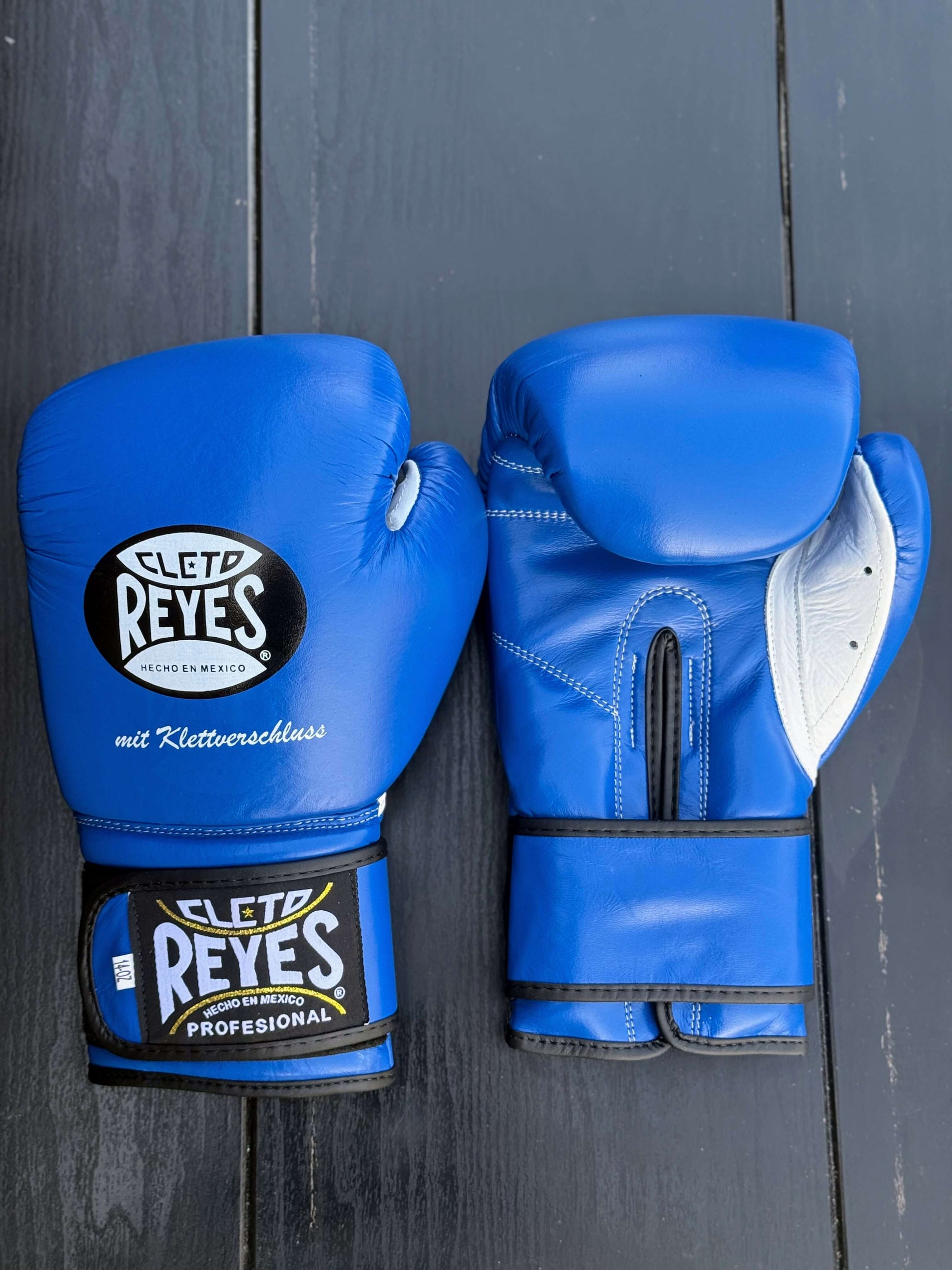 Cleto Reyes Boxing Gloves Blue/White Velcro