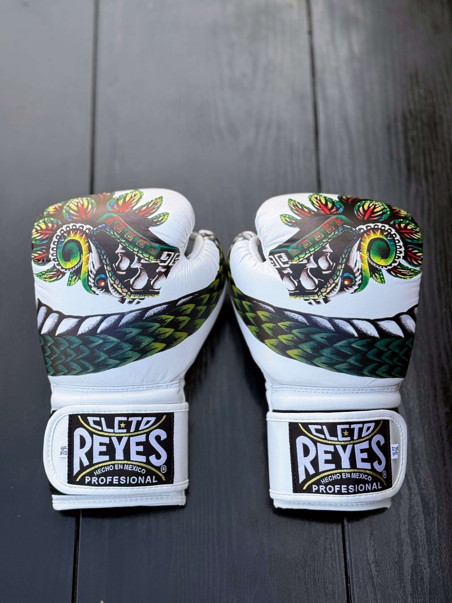 Cleto Reyes Boxing Gloves White/Green Training