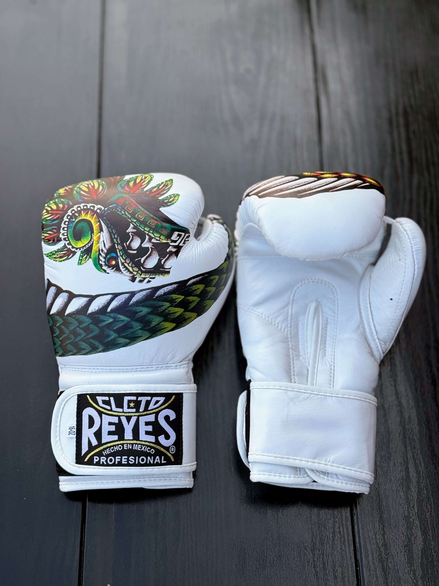 Cleto Reyes Boxing Gloves White/Green Training