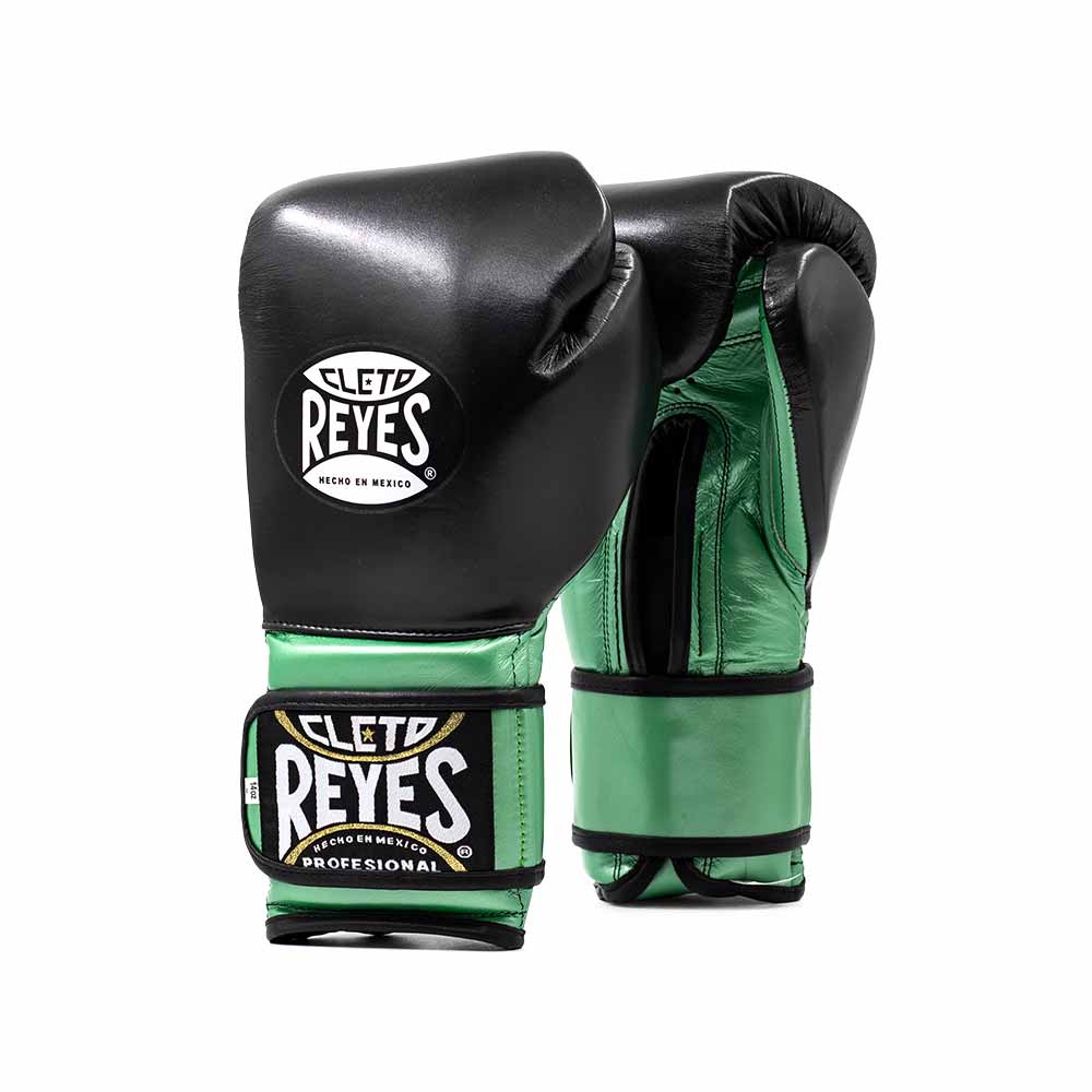 Cleto Reyes Boxing Gloves Black/Green Custom