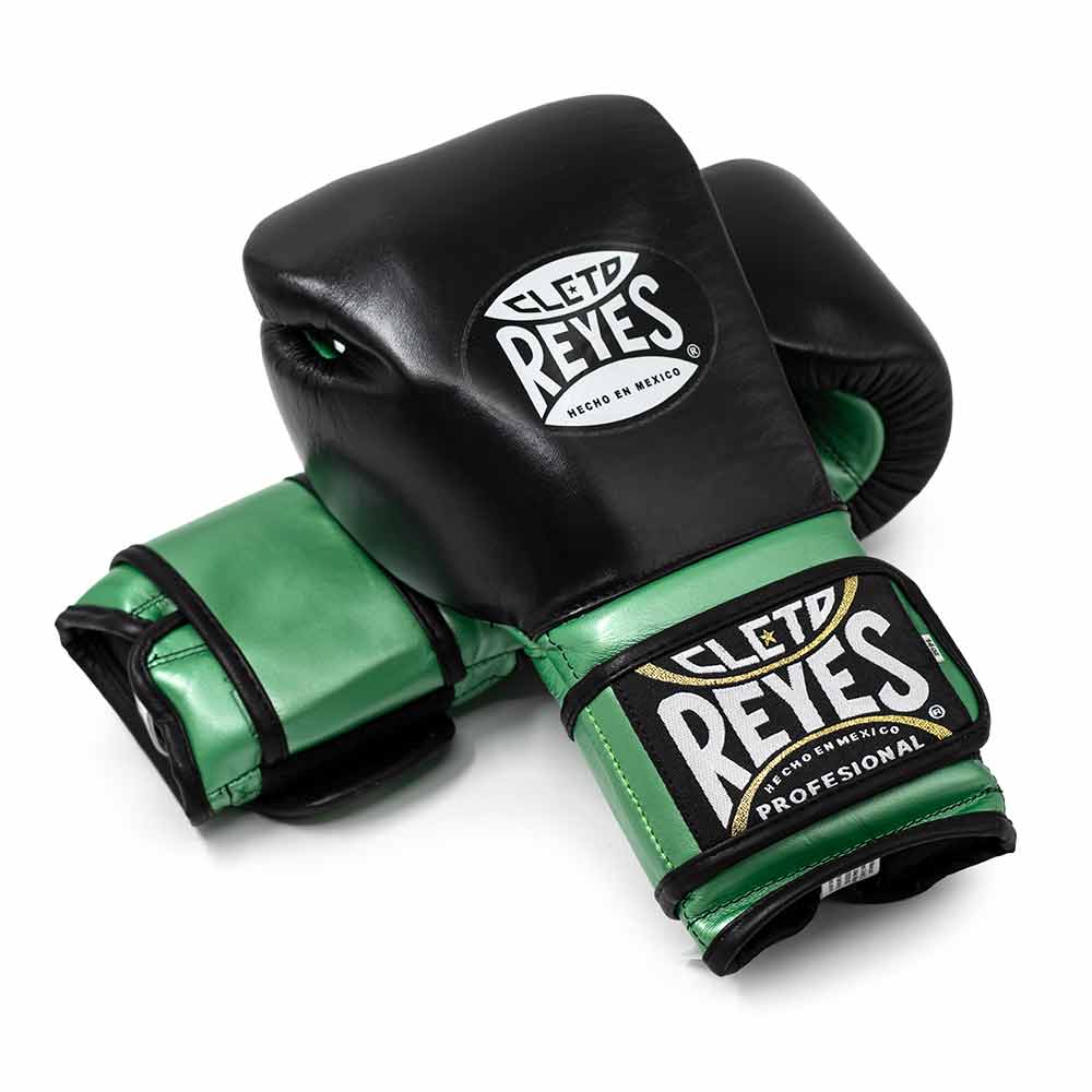 Cleto Reyes Boxing Gloves Black/Green Custom