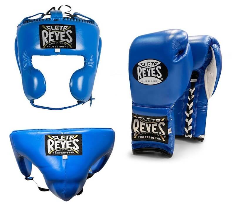 Cleto Reyes Boxing Set Blue/White Protective Gear