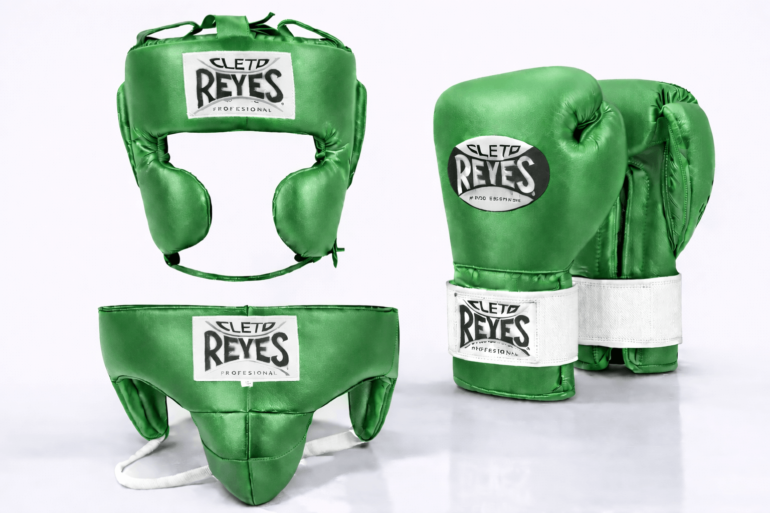Cleto Reyes Boxing Set Green/White Custom Fit