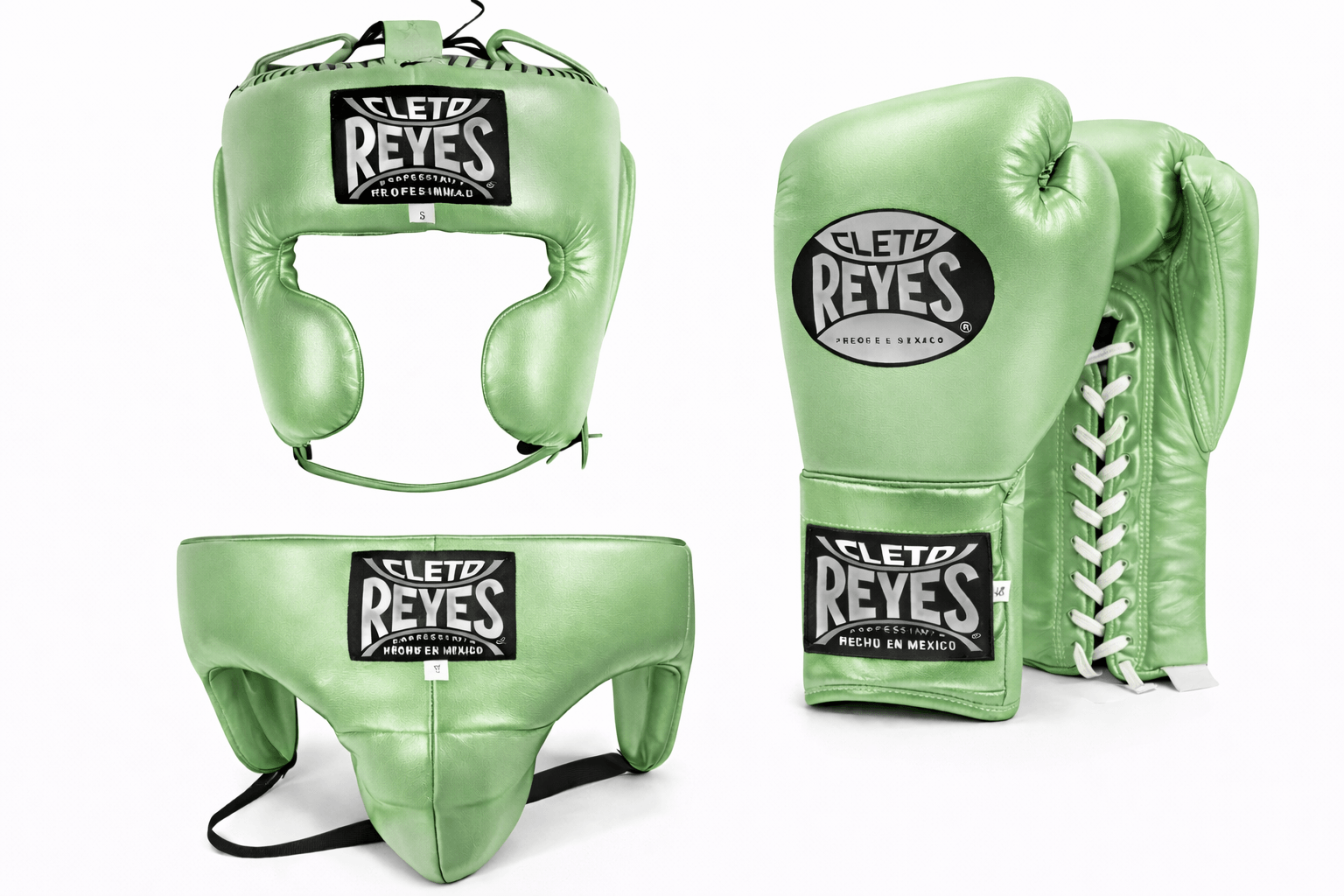 Cleto Reyes Boxing Set Light-Green Premium Leather