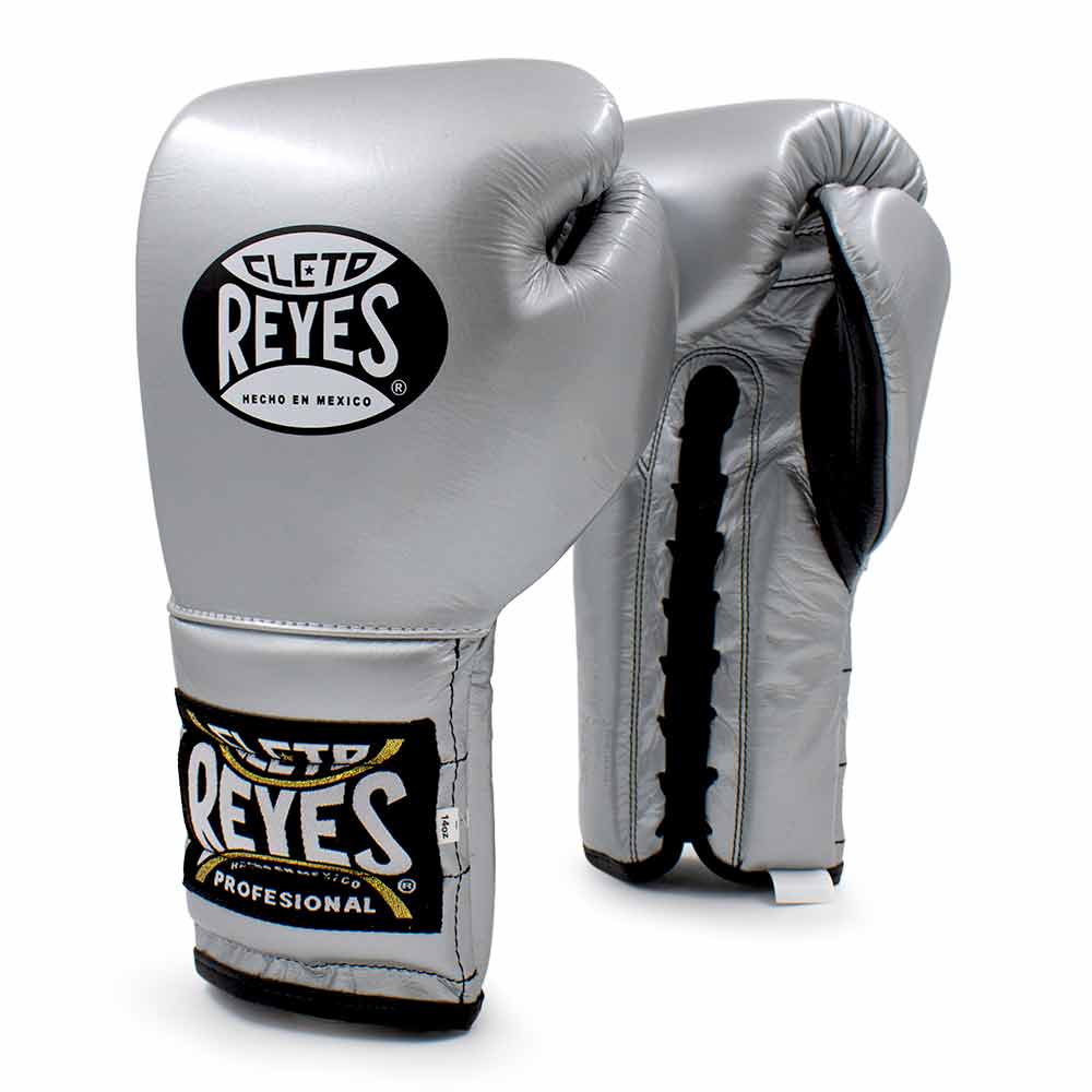 Cleto Reyes Boxing Gloves Silver/Black Fight Gear