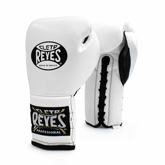 Cleto Reyes Boxing Gloves White/Black Leather