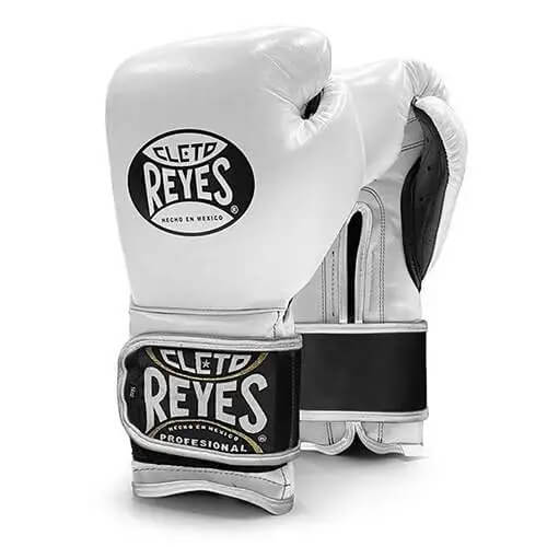 Cleto Reyes Boxing Gloves White/Black Leather
