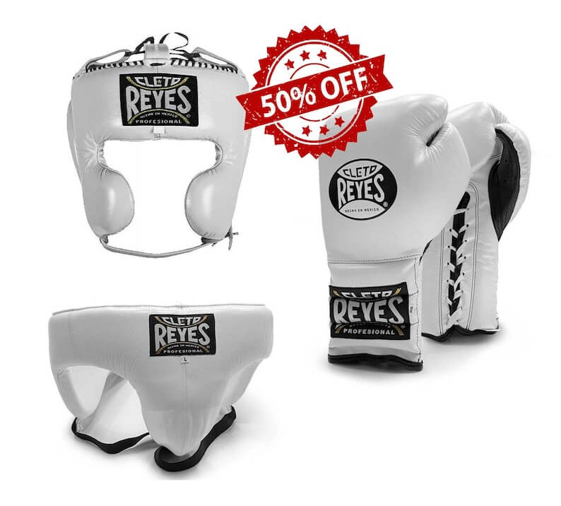 Cleto Reyes Boxing Set White/Black Boxing Gear