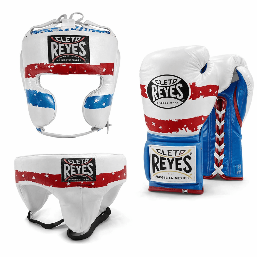 Cleto Reyes Boxing Set White/Blue/Red Leather