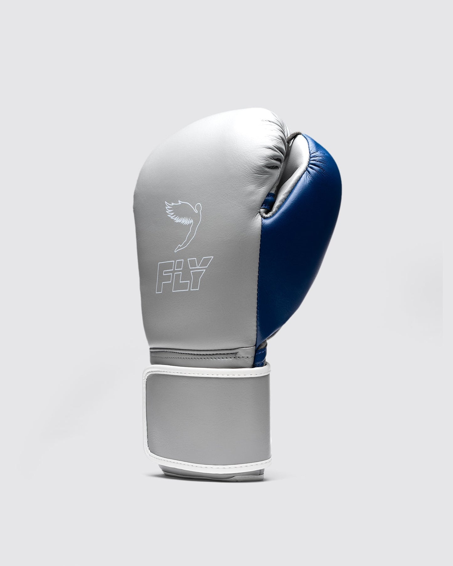Fly Boxing Gloves Grey/Blue/White Sparring