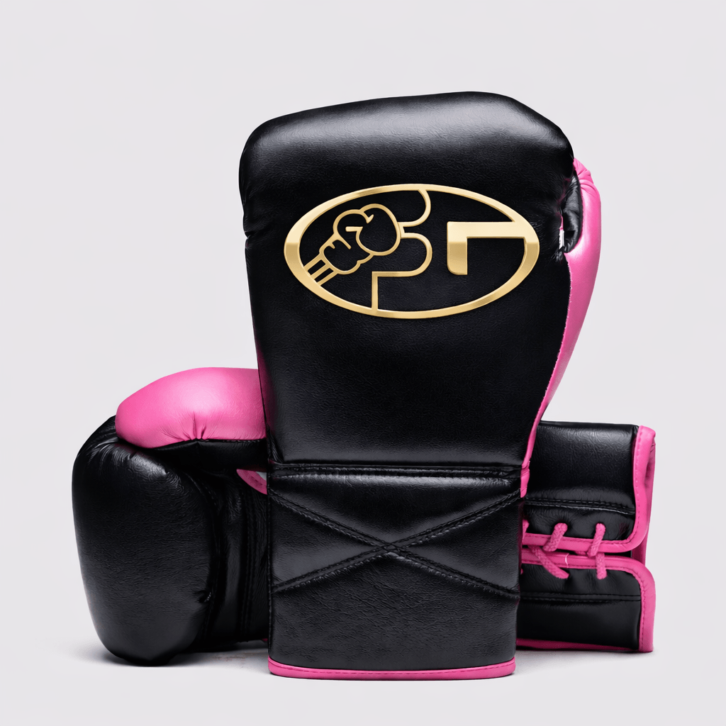 Fiest Winning Style Boxing Gloves Black/Pink Custom