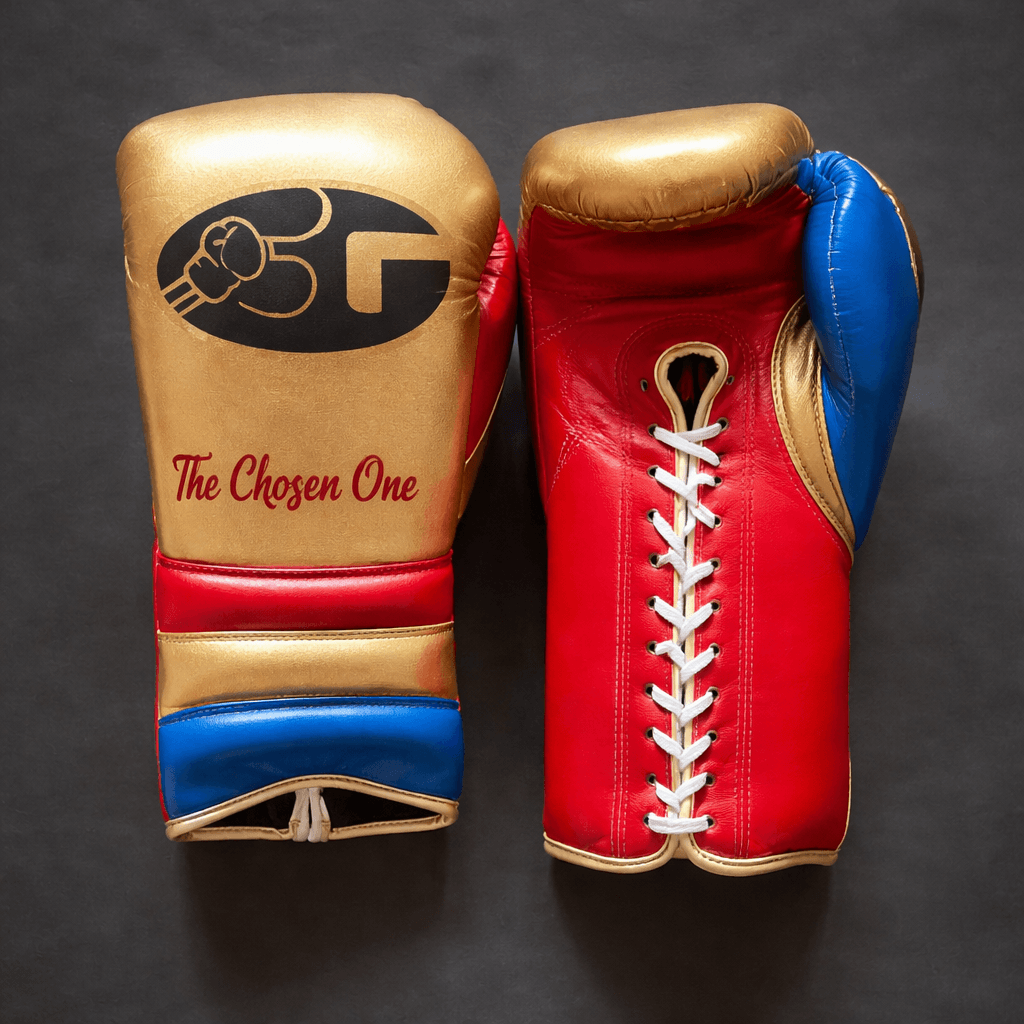 Fiest Winning Style Boxing Gloves Gold/Red/Blue Fitness Boxing