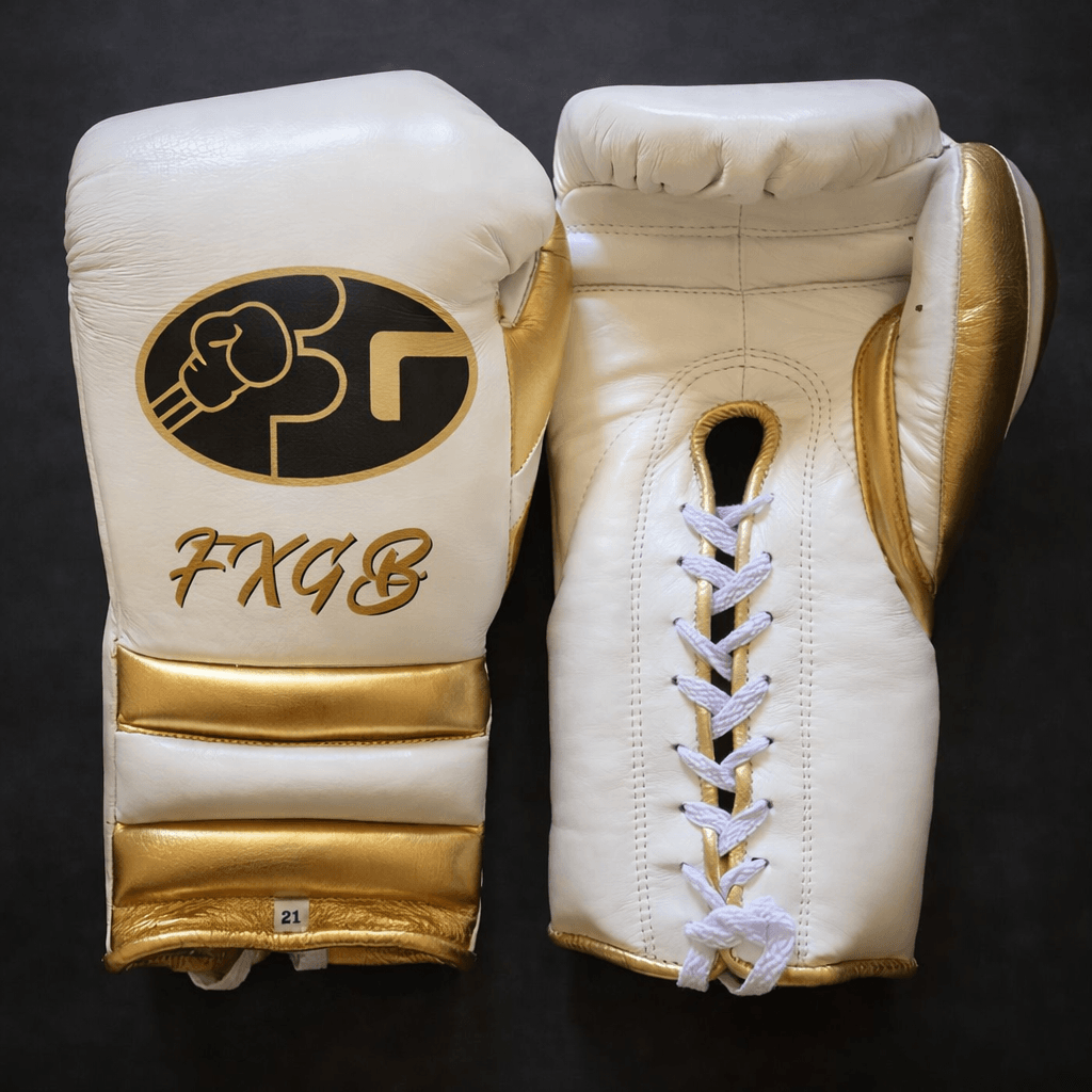 Fiest Winning Style Boxing Gloves White/Gold Sparring