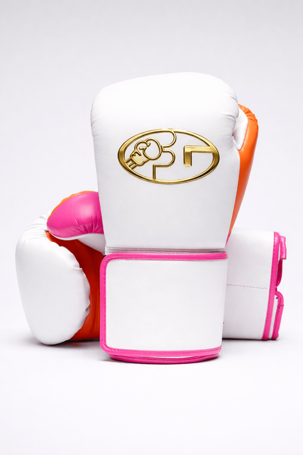 Fiest Winning Style Boxing Gloves White/Pink/Orange Boxing Training