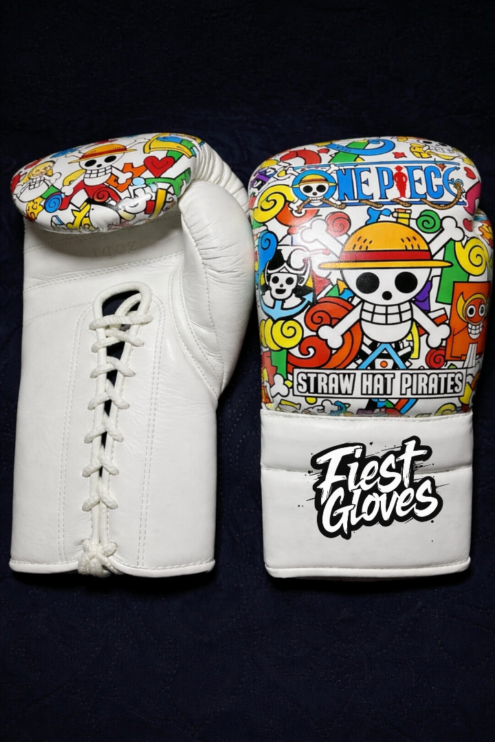 Fiest Winning Style Boxing Gloves White Leather