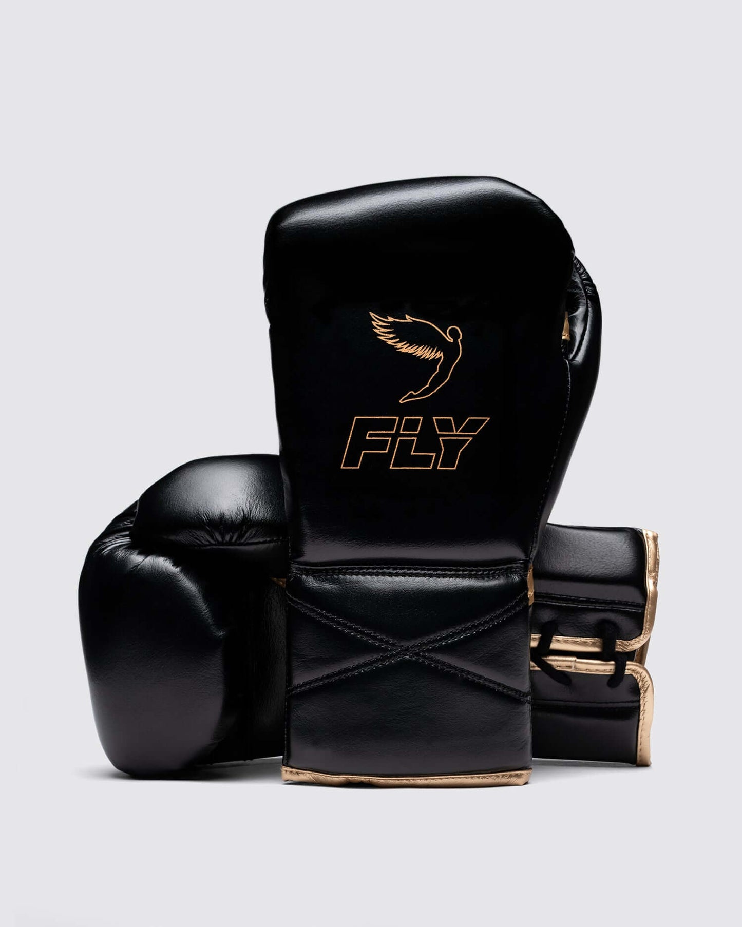 Fly Boxing Gloves Black/Gold Heavy Bag
