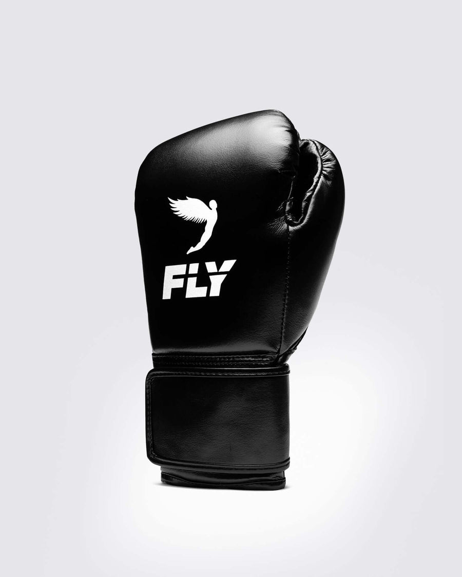 Fly Boxing Gloves Black/White Customizable