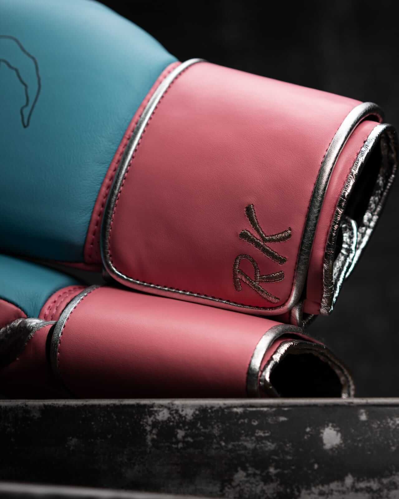 Fly Boxing Gloves Sky-Blue/Pink/Silver Competition
