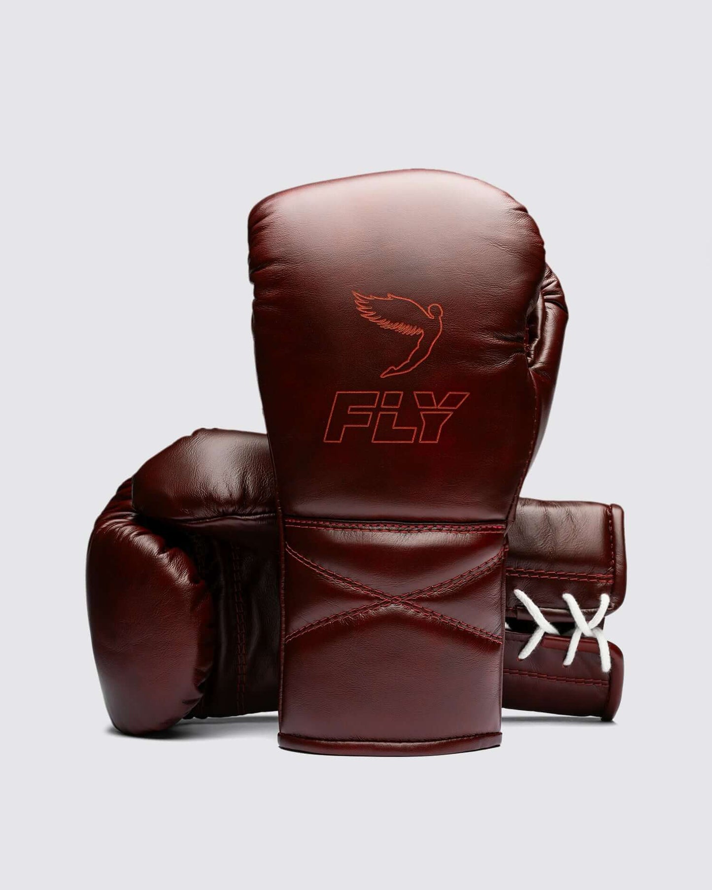 Fly Boxing Gloves Maroon Lace-Up