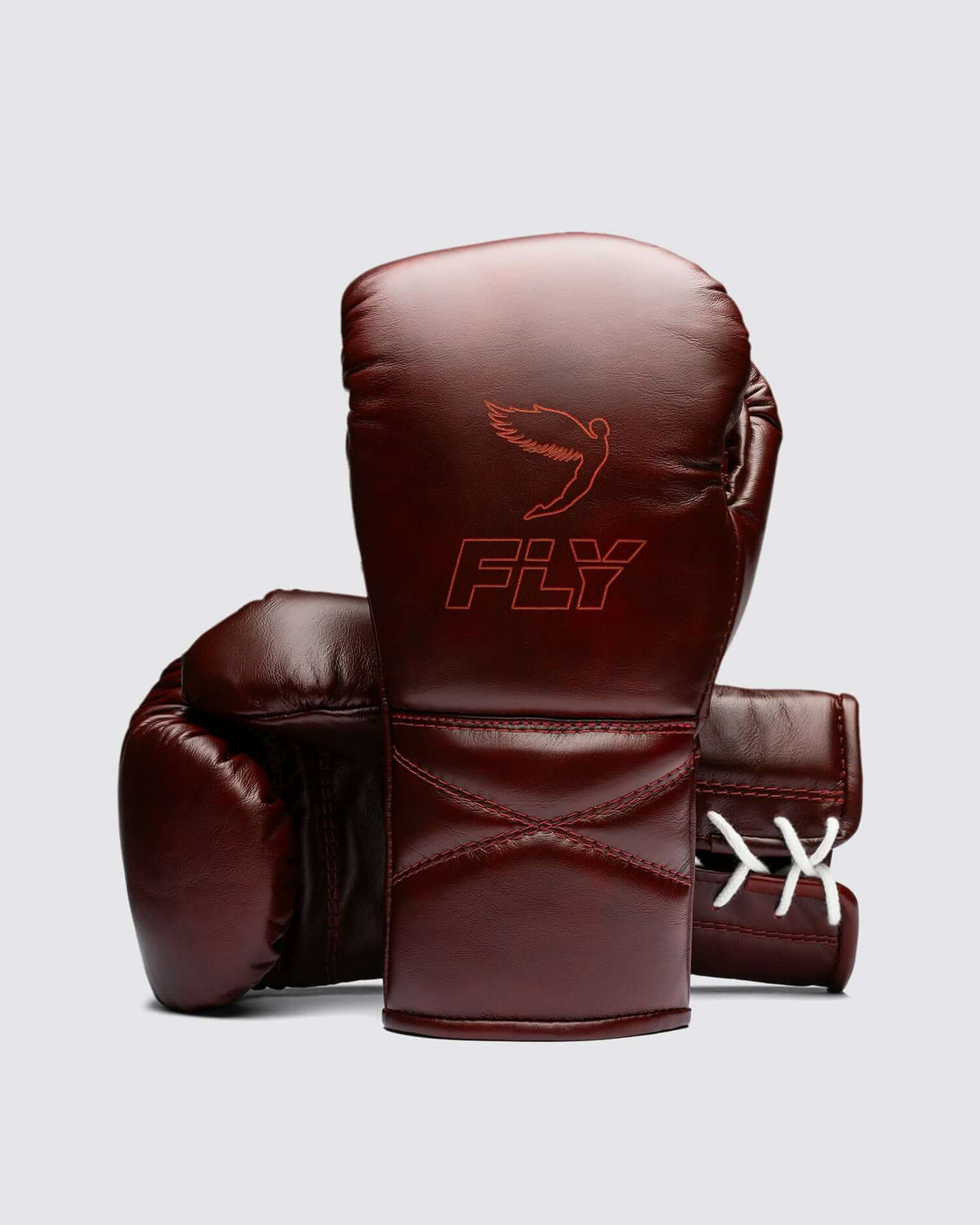 Fly Boxing Gloves Maroon Lace-Up