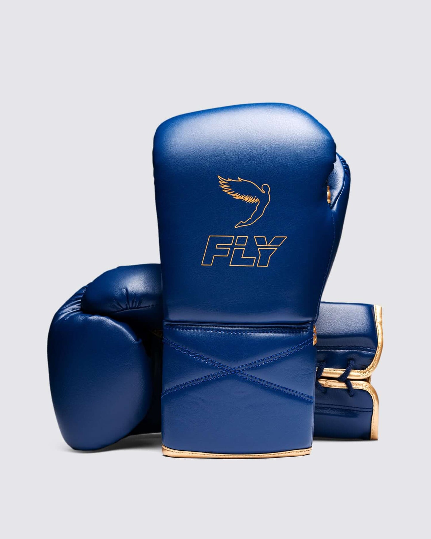 Fly Boxing Gloves Blue/Gold Competition