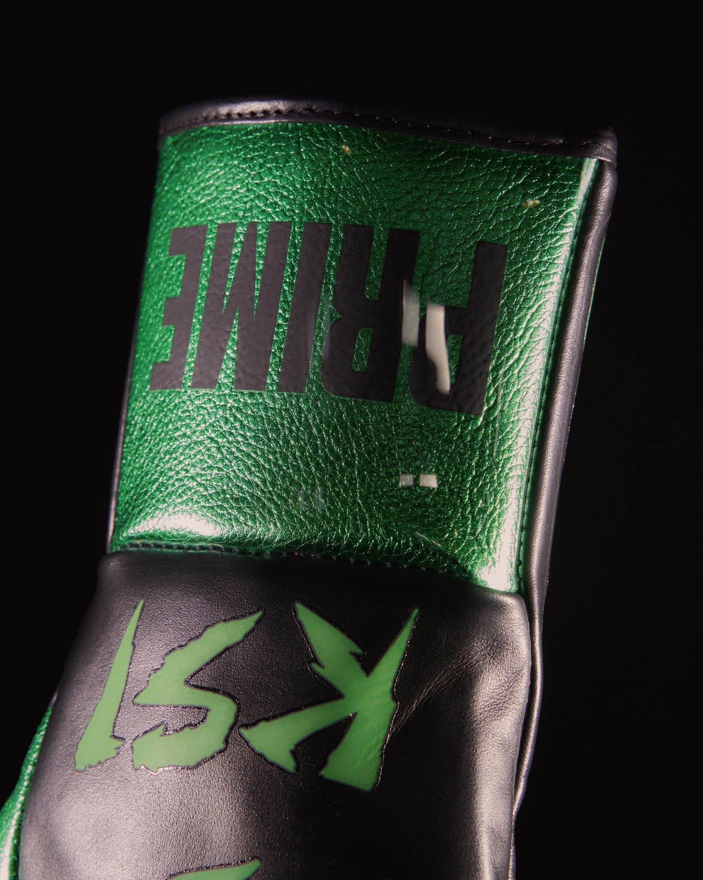 Fly Boxing Gloves Black/Green Sparring