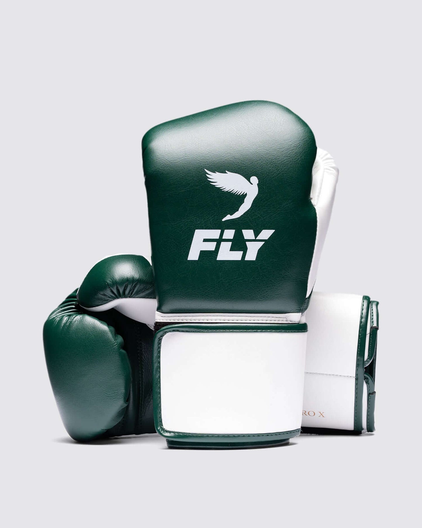 Fly Boxing Gloves Green/White Fight Gear
