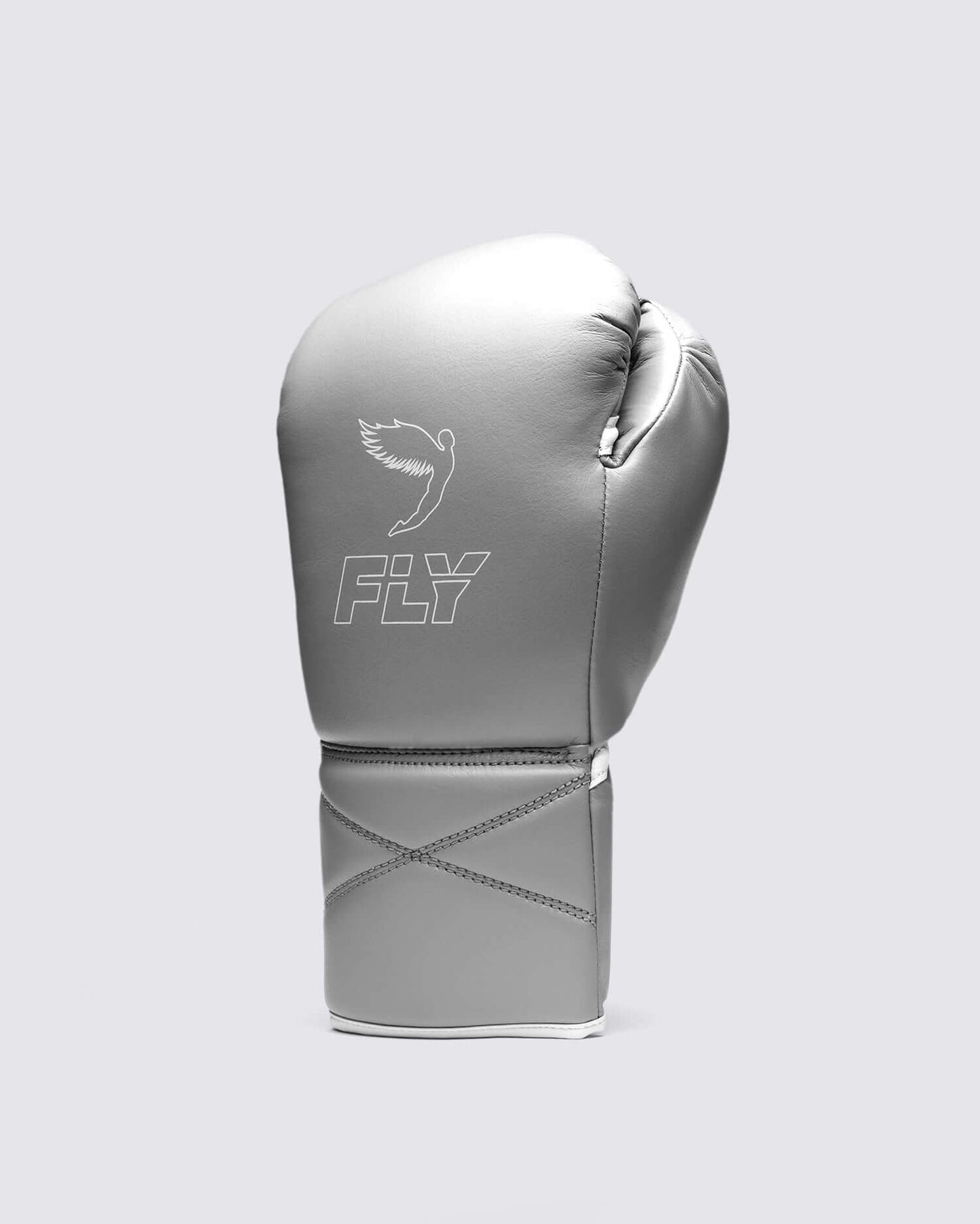 Fly Boxing Gloves Grey/White Fitness Boxing
