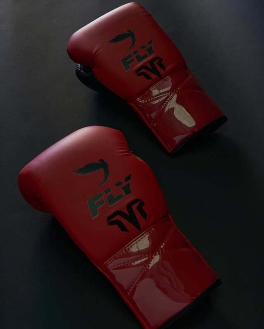 Fly Boxing Gloves Red/Black Sparring