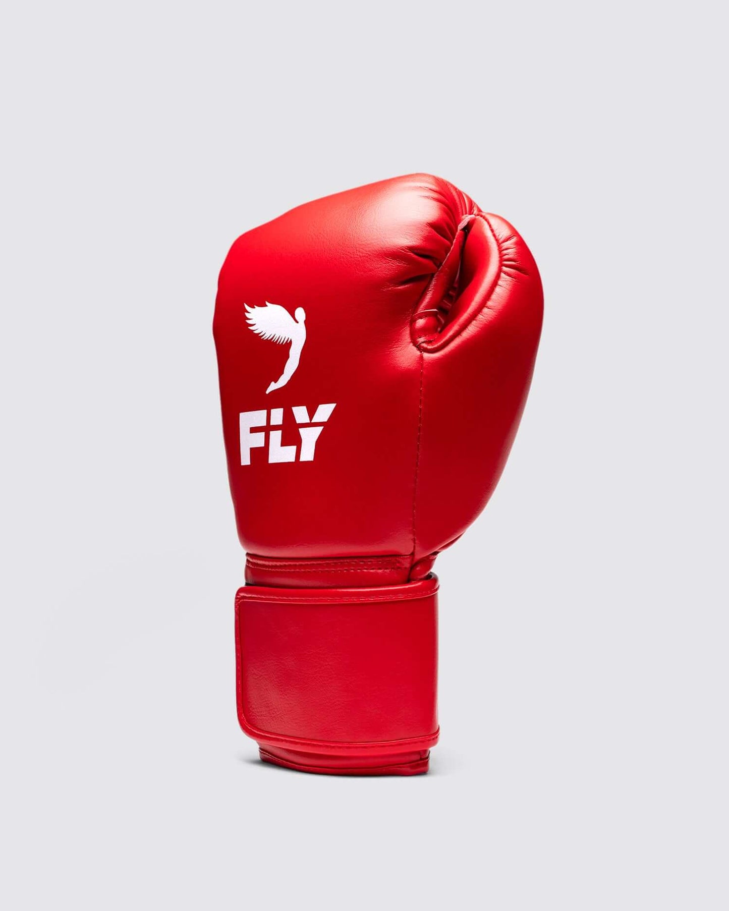 Fly Boxing Gloves Red/White Leather
