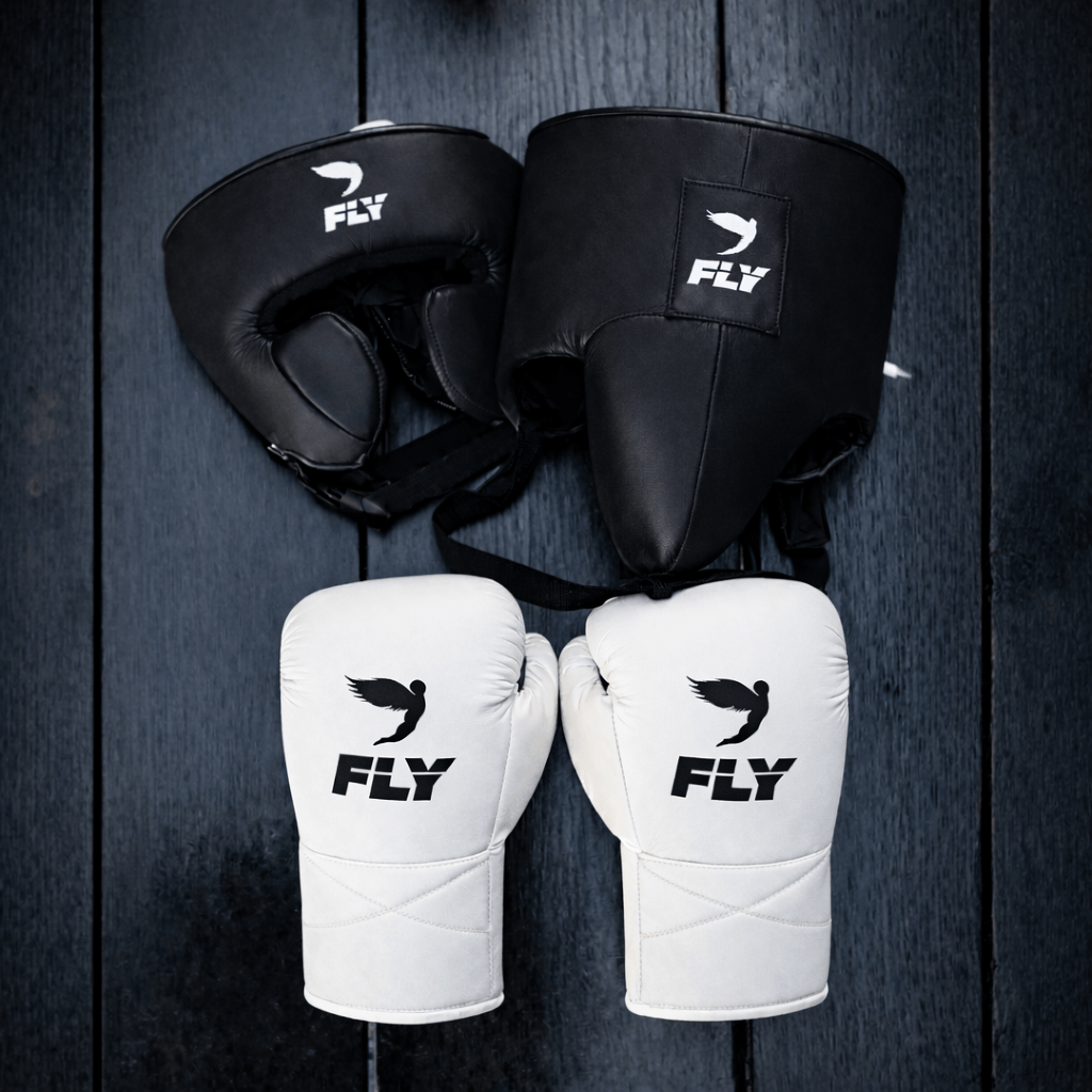 Fly Boxing Set Black/White Boxing Kit