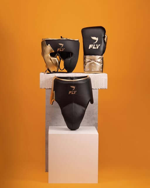 Fly Boxing Set Brown/Gold Boxing Kit