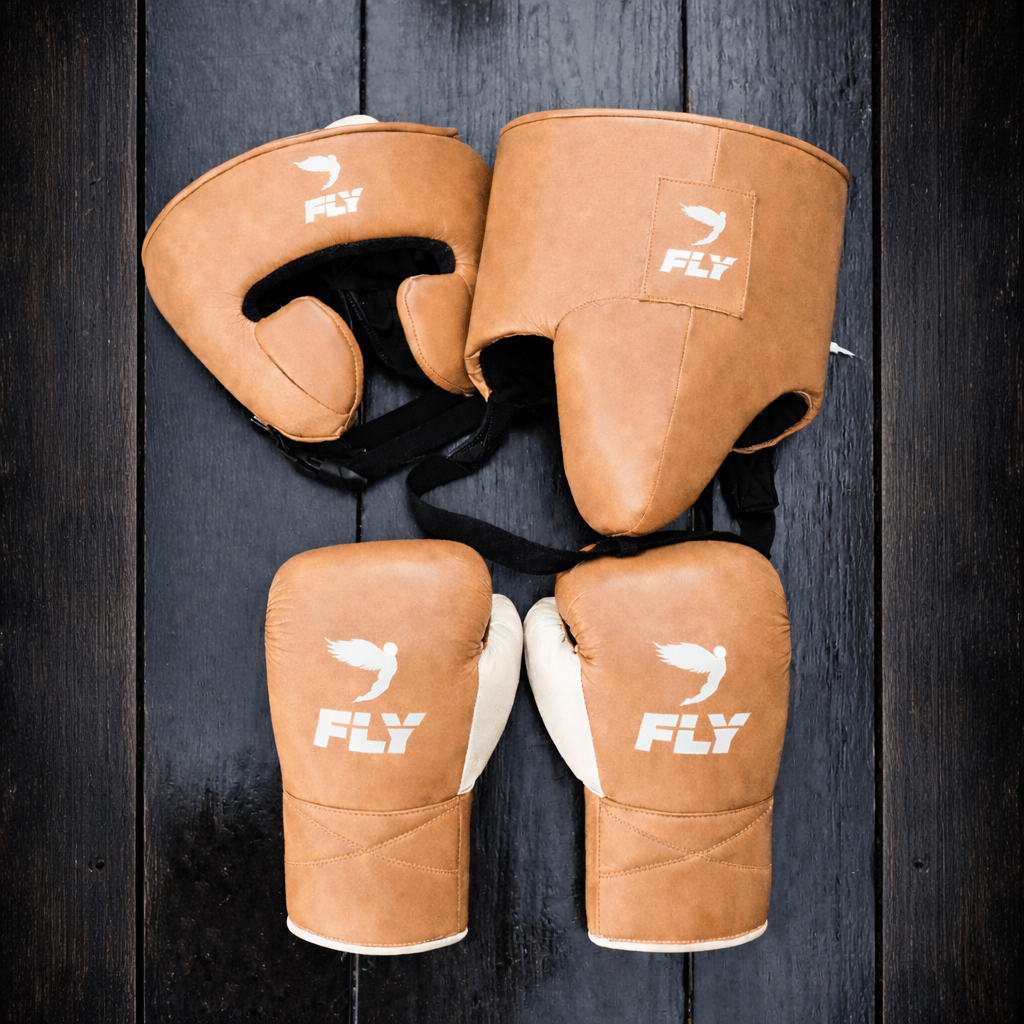 Fly Boxing Set Light-Brown/White Custom