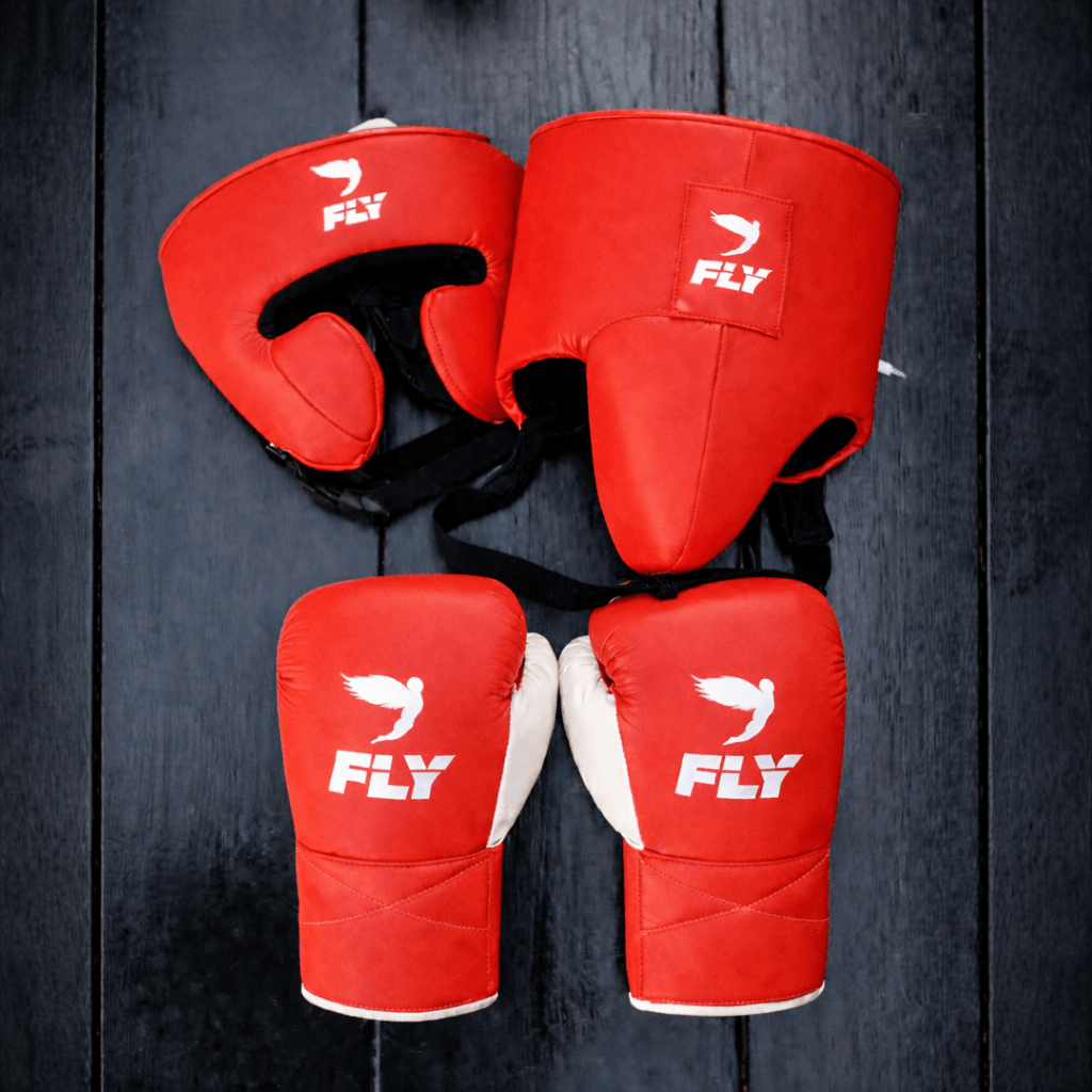 Fly Boxing Set Red/White Boxing Gear