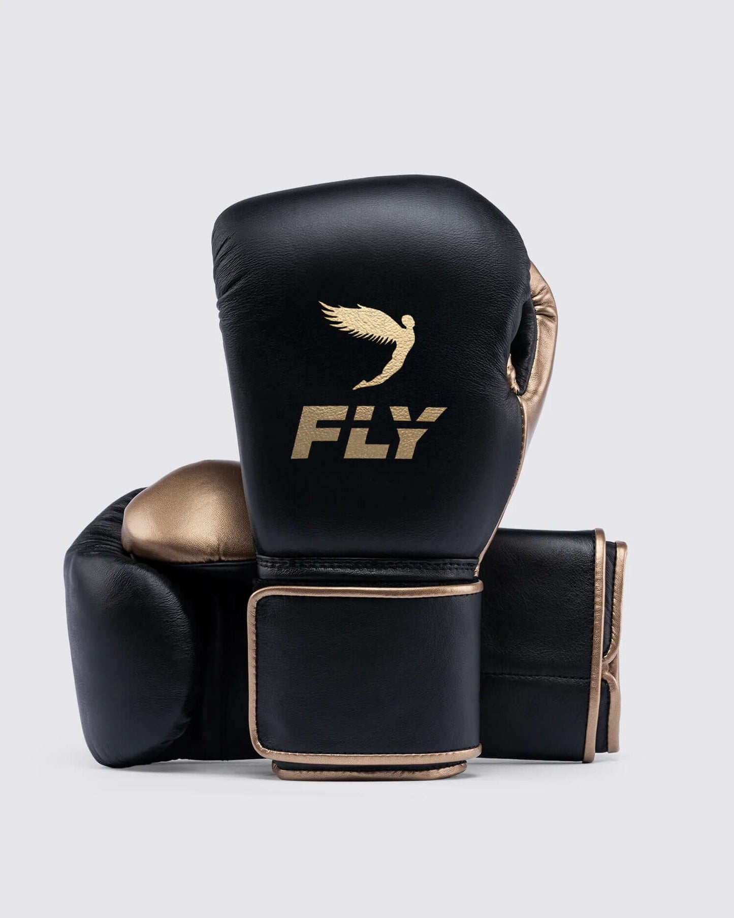 Fly Boxing Gloves Black/Brown Boxing Training
