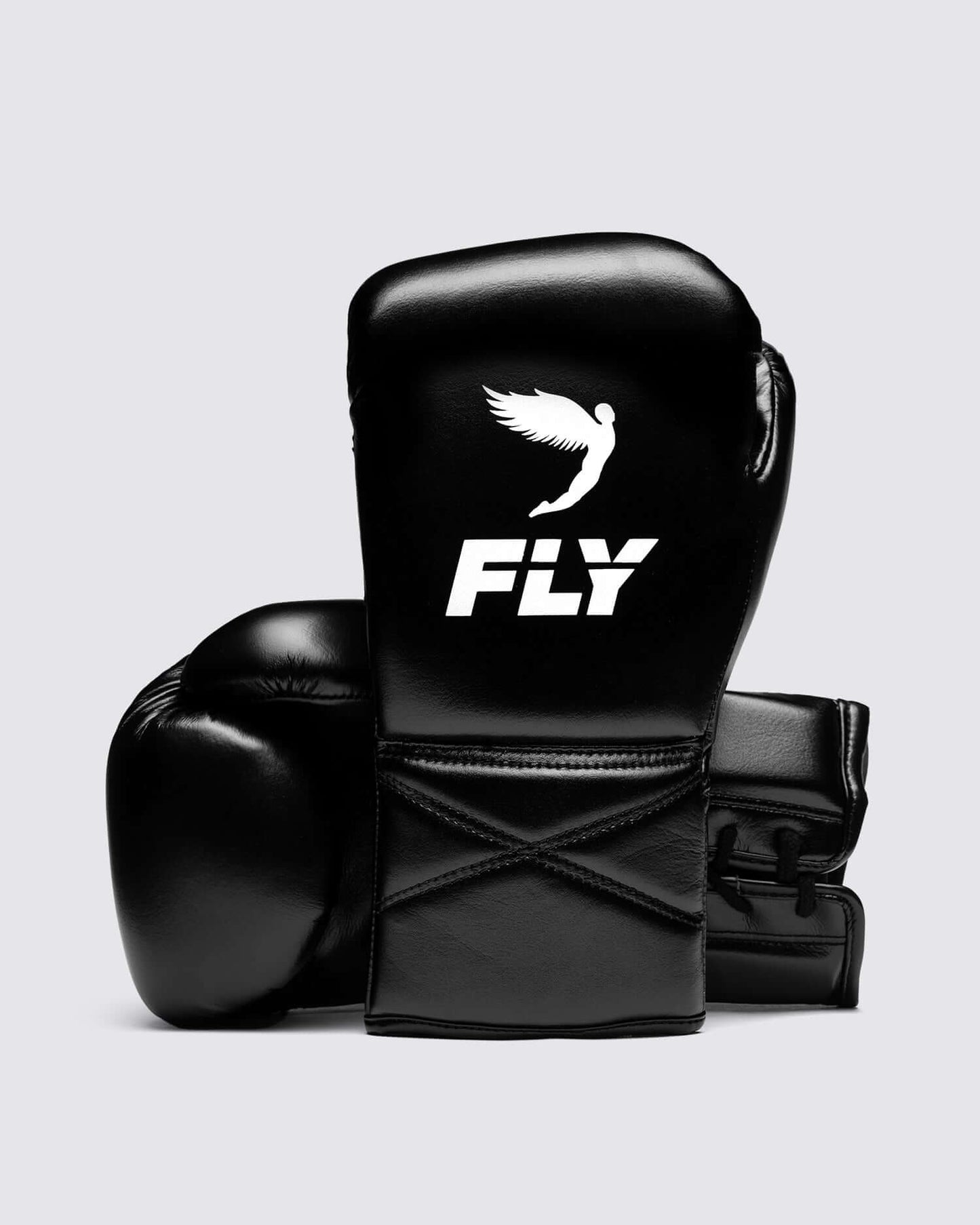 Fly Boxing Gloves Black/White Custom