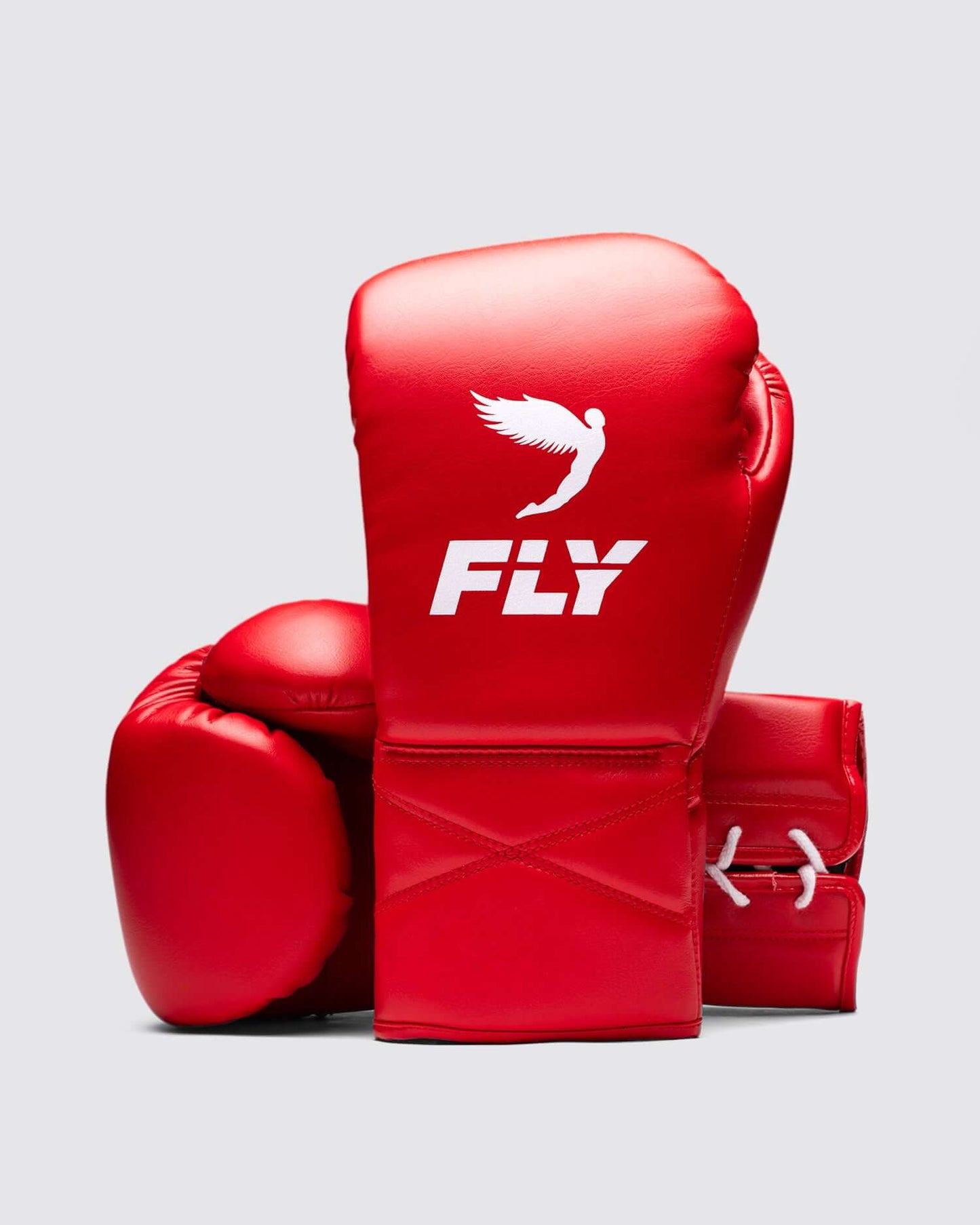 Fly Boxing Gloves Red/White Fight Gear