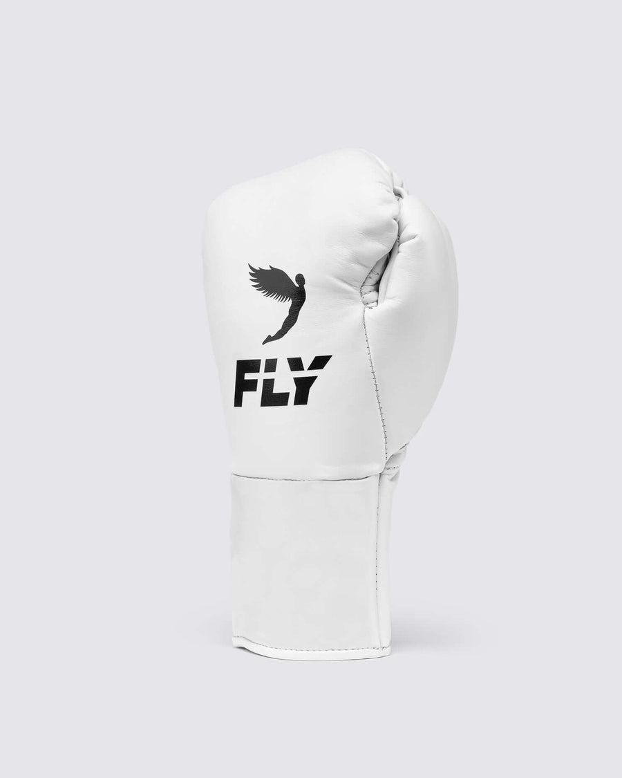 Fly Boxing Gloves White/Black Fitness Boxing