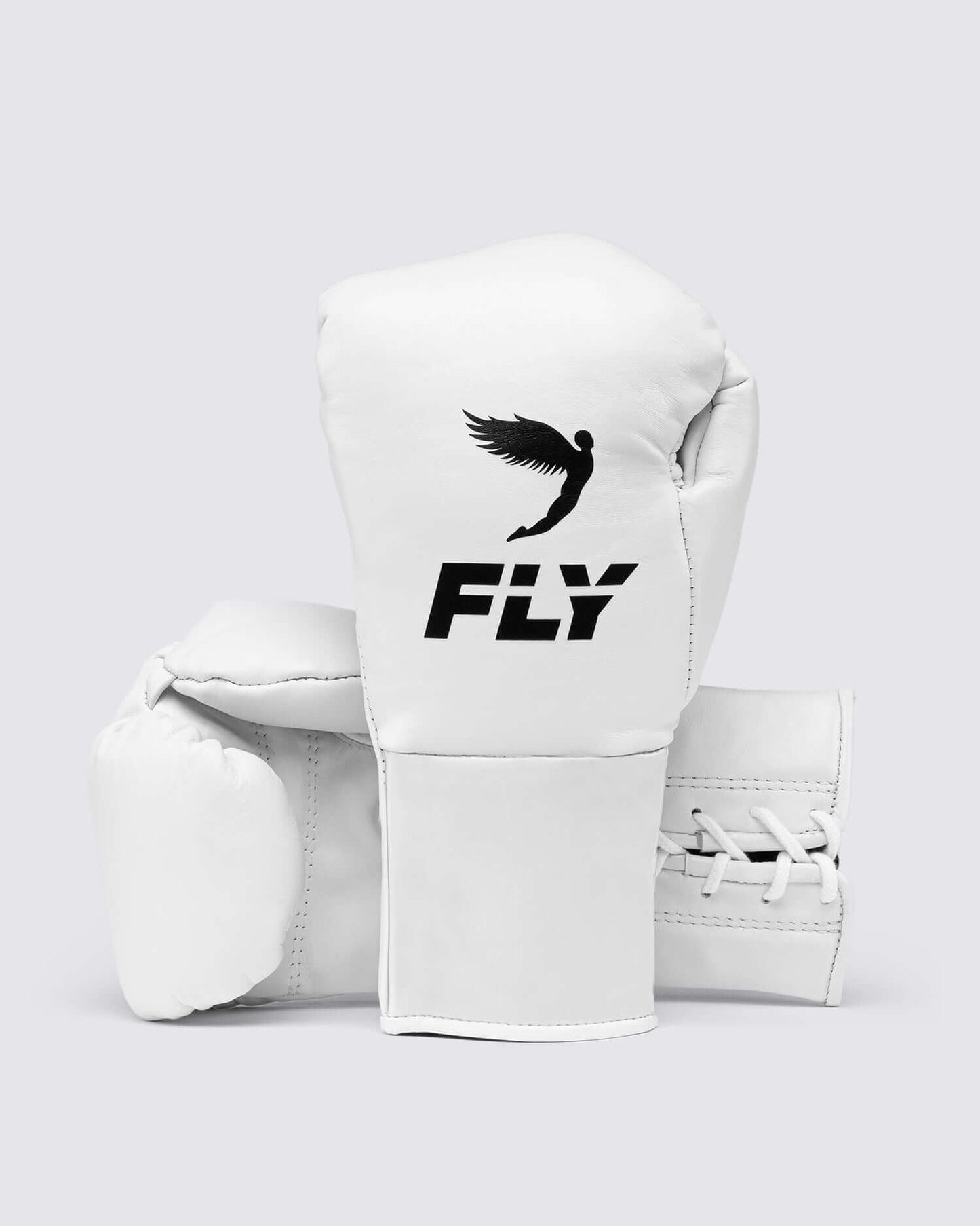Fly Boxing Gloves White/Black Fitness Boxing