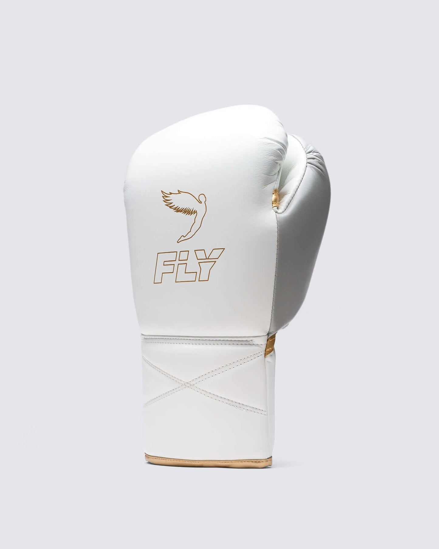 Fly Boxing Gloves White/Silver/Gold Heavy Bag