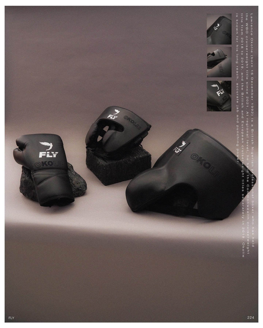 Fly Boxing Set Black Custom