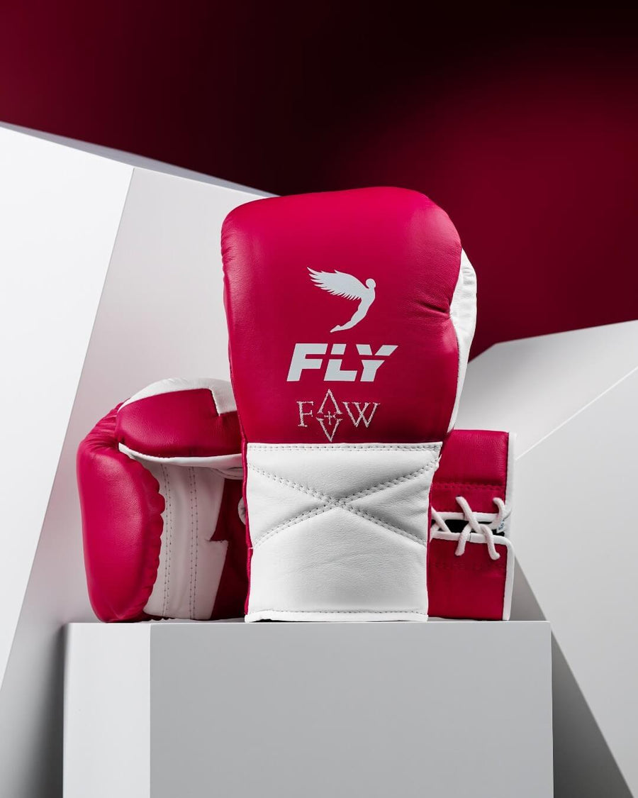 Fly Boxing Set Dark-Pink/White Sparring Set