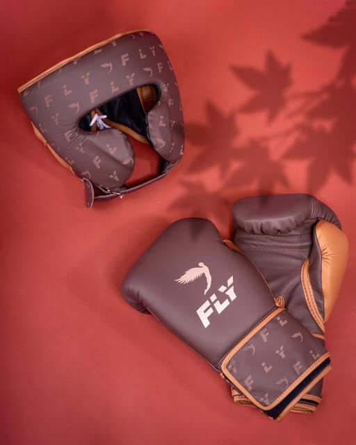 Fly Boxing Set Purple/Gold Protective Gear