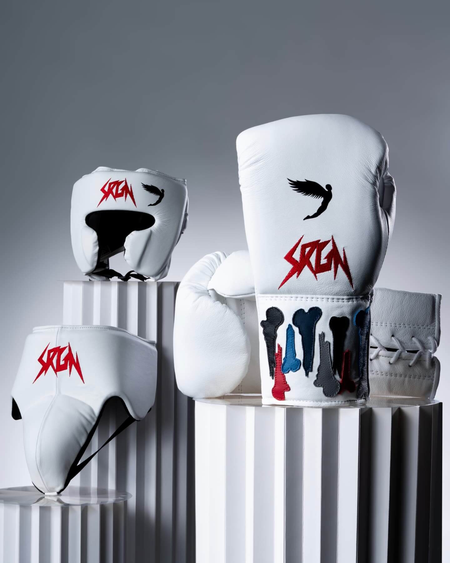 Fly Boxing Set White/Red Training Set