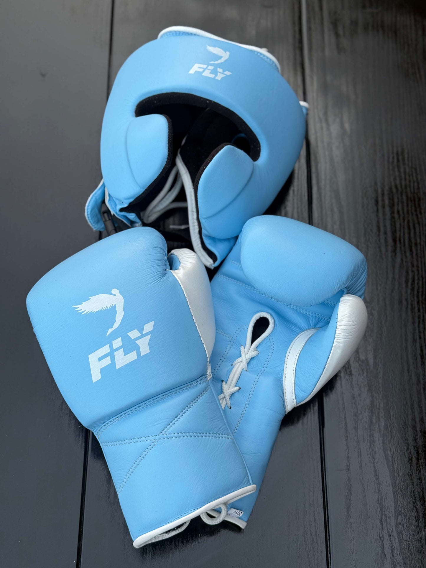 Fly Boxing Set Sky-Blue/White Fitness Boxing