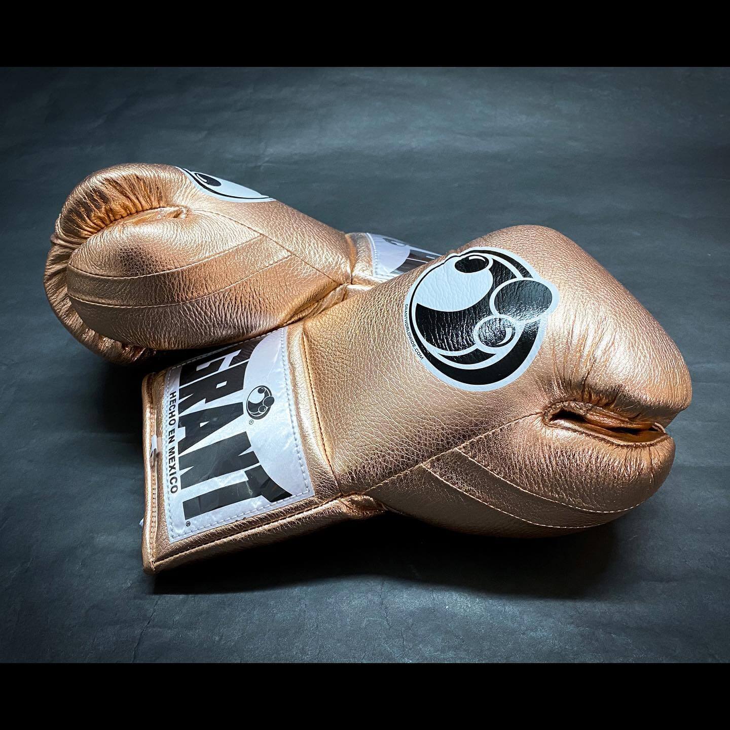 Grant Boxing Gloves in Peach colorway - Professional Lace-Up training gloves