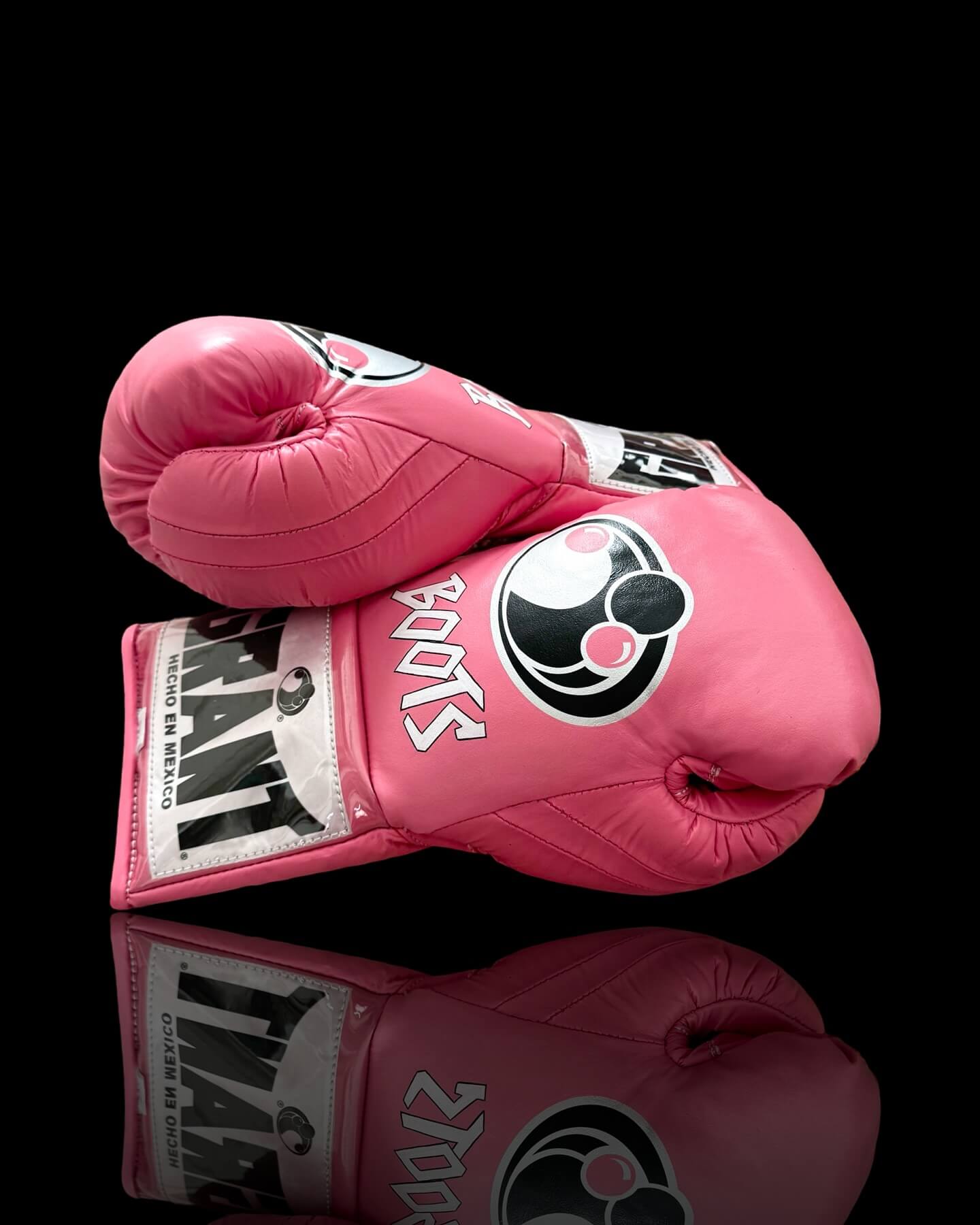 Grant Boxing Gloves in Pink colorway - Professional Lace-Up training gloves