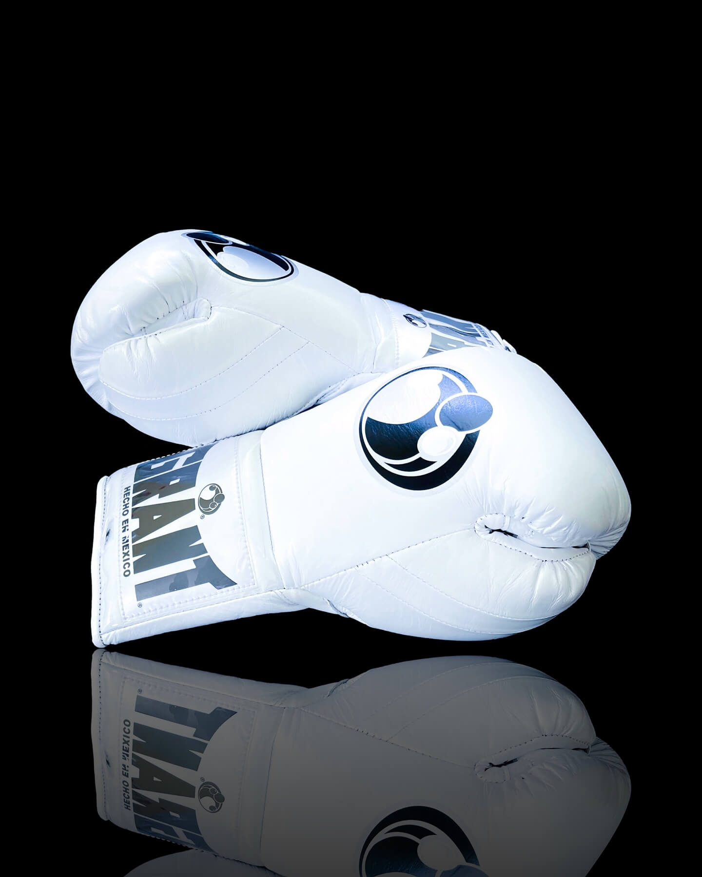 Grant Boxing Gloves in White colorway - Professional Lace-Up training gloves