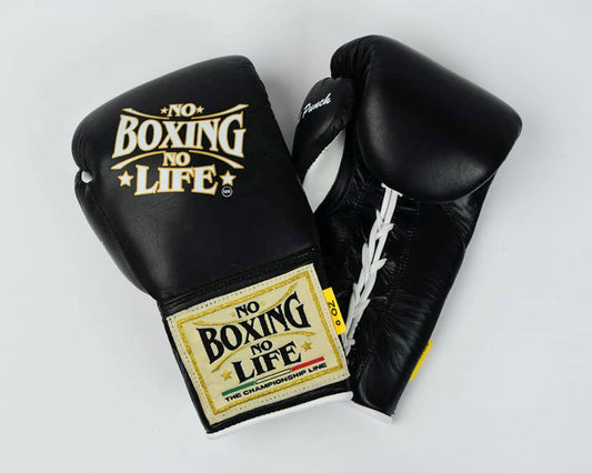No Boxing No Life Boxing Gloves Black/White Custom Fit