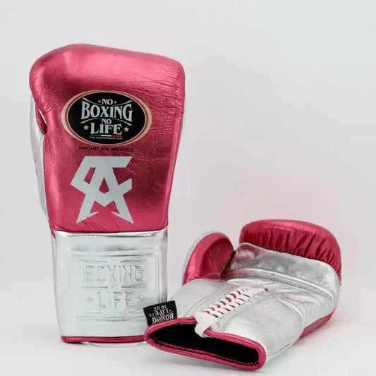 No Boxing No Life Boxing Gloves Pink/Silver Custom Fit